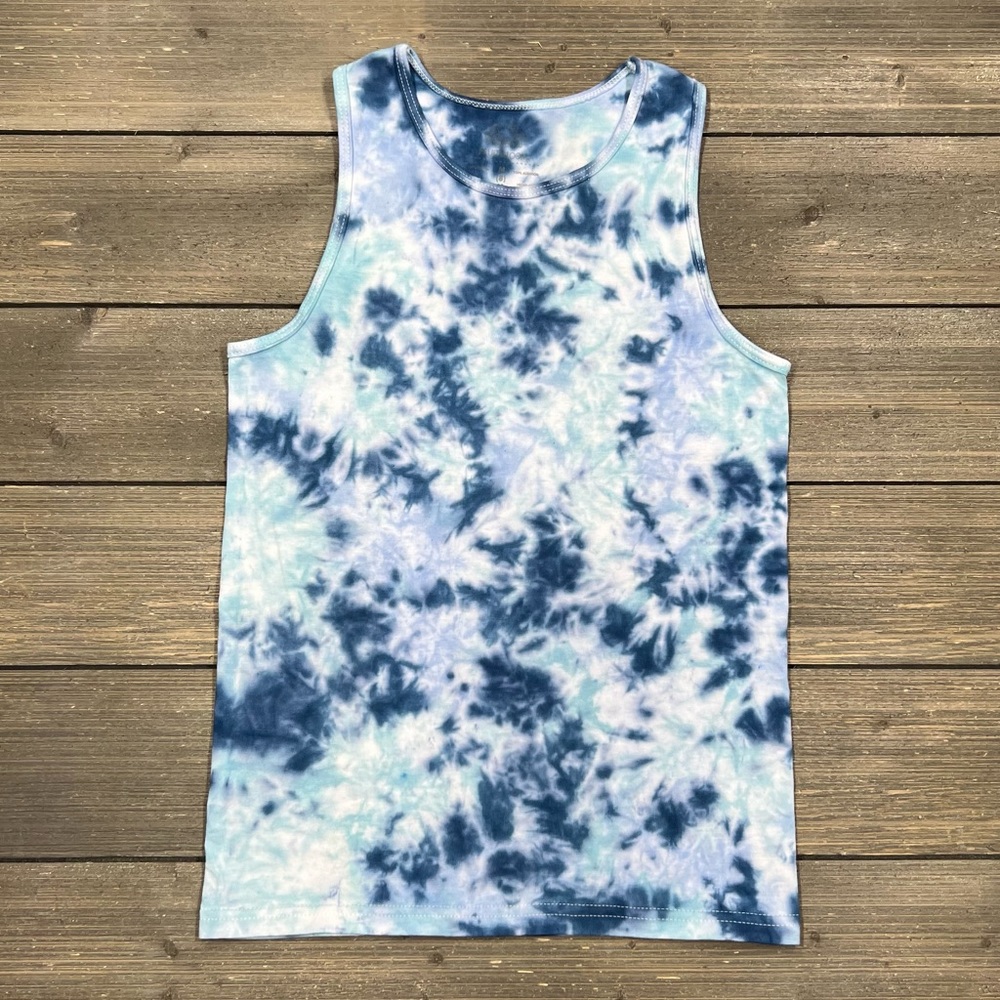 Tie Dye Tank Top Kids Youth Tie-Dye Shirt Blue TieDye